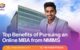 Top Benefits of Pursuing an Online MBA from NMIMS